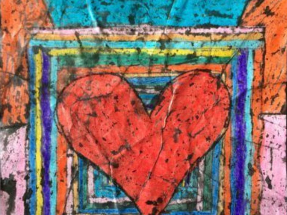 Batik Heart Art 