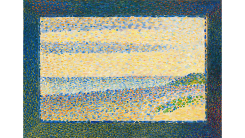 Pointillism painting 