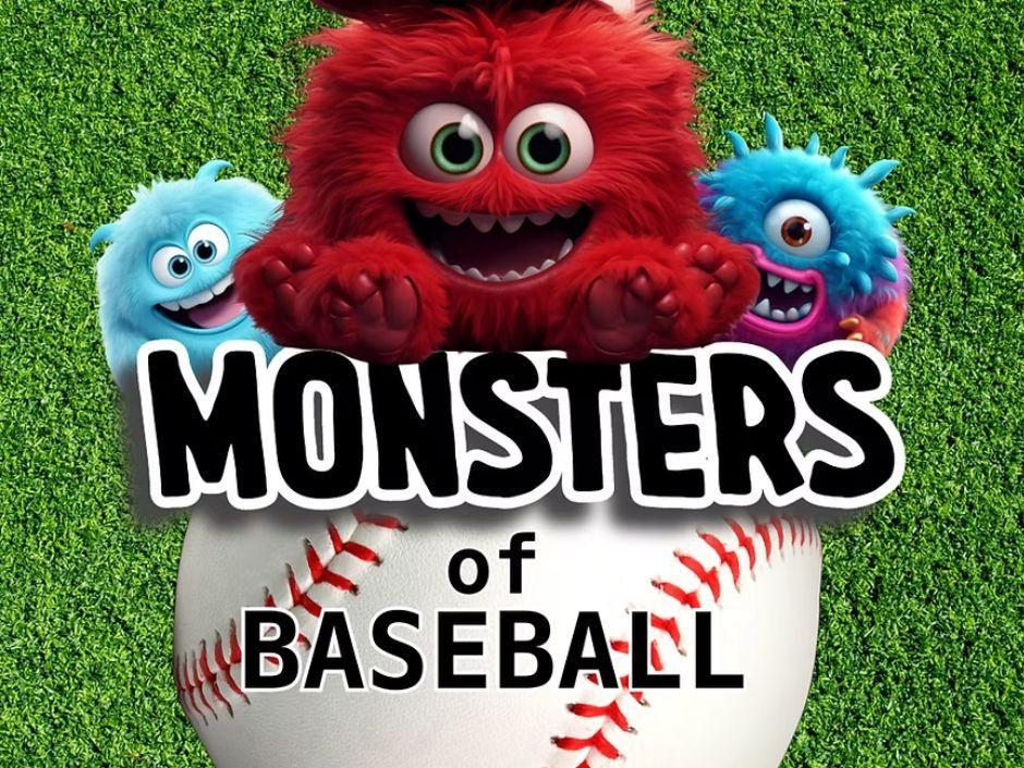 monsters sitting on baseball