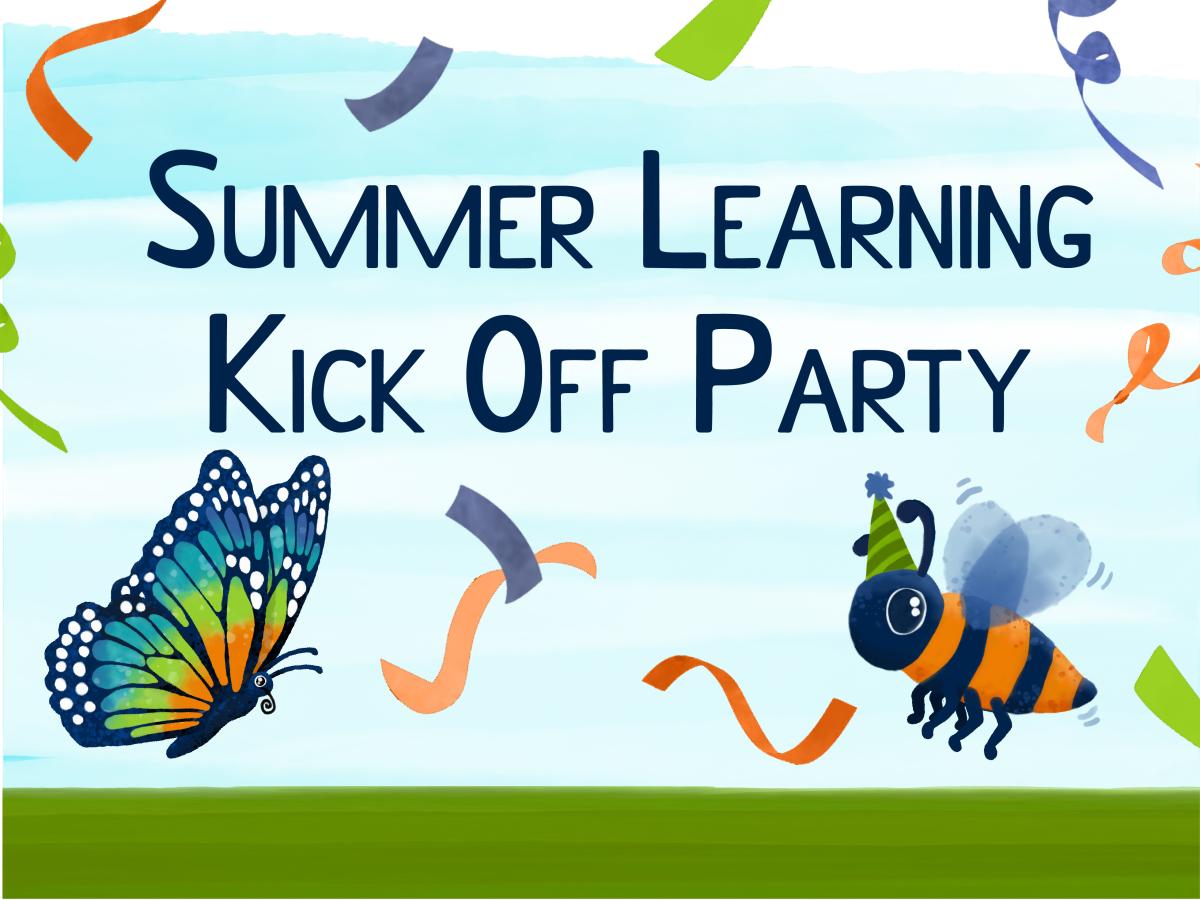 Butterflies, a bee, and confetti